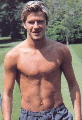 David Beckham Shirtless